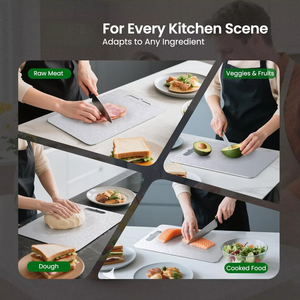 Ensemble de planches à découper en titane 3 (S+M+L) 100% titane pur Cuisine Planche à découper double face pour servir Viande Légumes Fromage Pain - Product Image 3