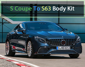 Kit de carrocería de parte de coche, conjunto de mejora de cuerpo completo, S65, S63, estiramiento facial, Facelift, para <span class=keywords><strong>Mercedes</strong></span> W217, C217, clase S, <span class=keywords><strong>Coupe</strong></span>, S500, <span class=keywords><strong>S450</strong></span>, S400, parachoques - Product Image 2