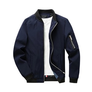 <span class=keywords><strong>Manteau</strong></span> <span class=keywords><strong>Homme</strong></span> Grande Taille Style Européen et Américain, Coupe Slim, Fermeture Éclair, Fin, en Polyester, <span class=keywords><strong>Court</strong></span>, Tendance, Décontracté et Résistant à l'Usure - Product Image 1