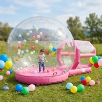 Château gonflable rose en PVC de haute qualité, personnalisé, pour enfants, pour mariages et fêtes - Vente en gros d'usine