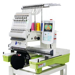 Máquina de Bordar Computarizada FUJA de Alta Velocidad 1200 RPM, de Una Cabeza y 12/15 Agujas, para Gorras, Camisetas, Modelo FJ-1501CS, Comercial - Product Image 1