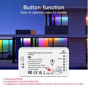 Controlador de Píxeles RGBW <span class=keywords><strong>ESP32</strong></span> de Código Abierto ETOP, Servidor Web Local, Acceso MQTT, Control de Automatización del Hogar con Home Assistant - Product Image 4