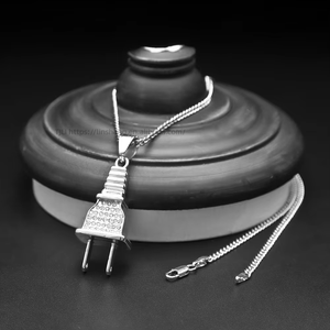 <b>Plug</b> Pendant Street Hip Hop Men's Necklace - Product Image 3