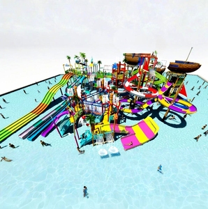 Nhà Máy Giá sợi thủy tinh hồ bơi người lớn trẻ em trò chơi giải trí trong nhà/ngoài trời sân chơi công viên nước thiết bị sử dụng nhà - Product Image 4