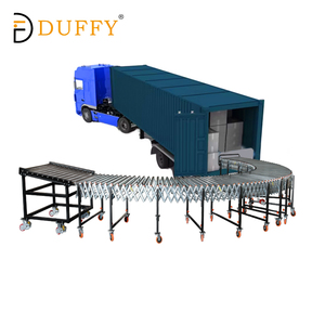 Konveyor pembongkaran kontainer yang dapat diandalkan Duffy untuk integrasi tanpa hambatan dengan sistem penanganan yang ada di gudang - Product Image 1