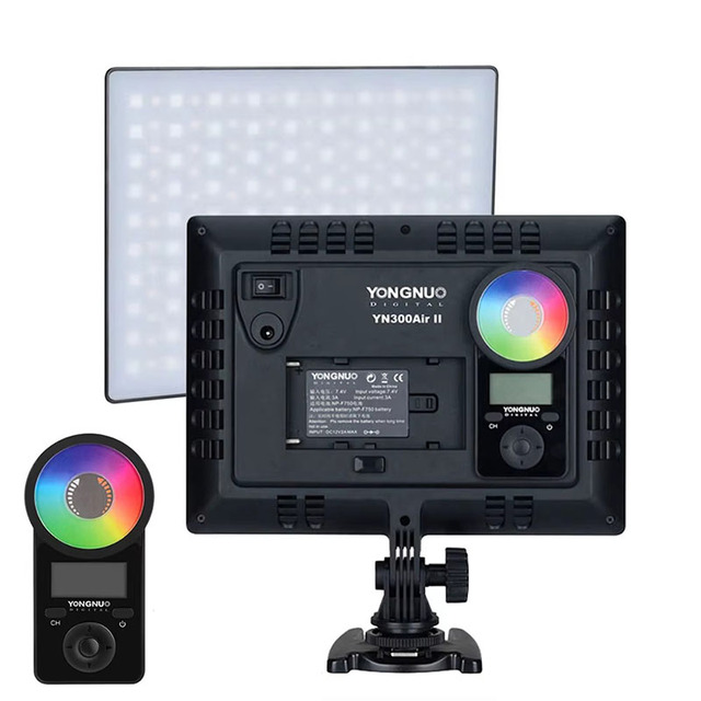 Yongnuo YN300AIR II Ultra-Thin RGB Full Color LED Fill Light Outdoor Photography Soft Light for Video for Live Camera Shooting