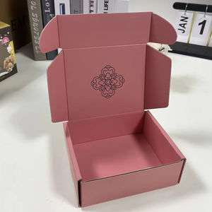 Boîtes d'expédition rouges personnalisées avec logo créatif <span class=keywords><strong>blanc</strong></span> pour emballages cadeaux et boîtes d'expédition pour emballages de vêtements - Product Image 4