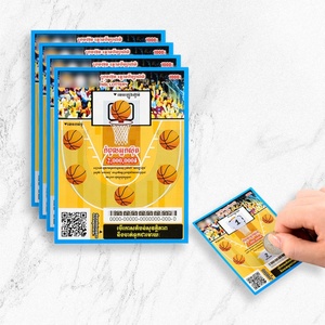 Fabrication de billets de loterie personnalisés avec impression couleur intégrale et design gratuit – Billets à gratter sur mesure - Product Image 1