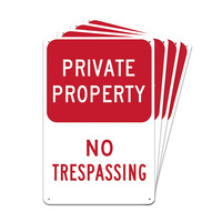 Letrero de Metal de Propiedad Privada, 4 Piezas, Decoración de Pared con Advertencia de Prohibido el Acceso, para Seguridad del Hogar
