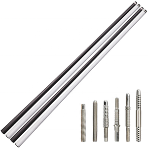 QJ-MJ-001-2 Taco de Snooker de Alta Calidad Varilla de Billar de Fibra de Carbono Maza de Ébano Unión de Acero Inoxidable - Product Image 3