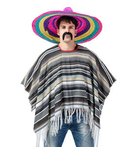 Poncho <span class=keywords><strong>mexicano</strong></span> barato de gran venta, disfraces de Carnaval para adultos - Product Image 5
