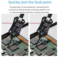 Oss W01 Détecteur d'inducteurs et testeur de bobines pour cartes mères, pour la réparation de téléphones mobiles, à induction électromagnétique, pour un diagnostic rapide des pannes AC