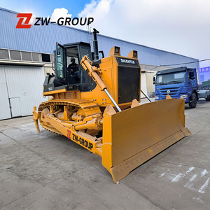 Bulldozer sur chenilles d'occasion SHANTUI SD22 de 22 tonnes avec moteur et lame inclinable droite |   Bouteur fiable pour les travaux de terrassement - Product Image 2