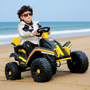 רכב שטח חשמלי לילדים עם ארבעה גלגלים, צעצוע לרכיבה לגילאי 2-4 ו-5-7, מופעל על ידי סוללה, עשוי פלסטיק - Product Image 3