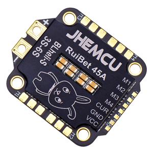 Ventes chaudes JHEMCU RuiBet 45A/55A ESC BLHELI_S Dshot600 4 en 1 ESC sans balais 3-6S 30.5X30.5 M4 pour contrôleur de vol RC Drone - Product Image 1