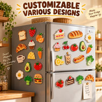 Maßgefertigte Kühlschrankmagnete für Bäckereikuchen Acryl-Dessertmagnete UV-Druck Werbegeschenk Großhandel Hersteller OEM