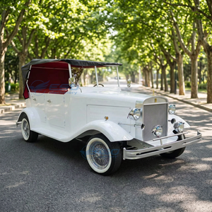 Voiture électrique rétro classique personnalisée, voiture d'époque classique, voiture électrique blanche d'occasion pour le tourisme, directement de l'usine - Product Image 1