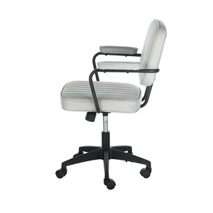 Elegante Silla de escritorio de Tela Gris claro con brazos - Product Image 2