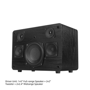 Altavoz de Karaoke al por Mayor de 200W TV-5.<span class=keywords><strong>2</strong></span> con <span class=keywords><strong>2</strong></span> Micrófonos Inalámbricos Recargables, Entrada Óptica Coaxial RCA, Tipo-C de Madera para el Hogar - Product Image 4