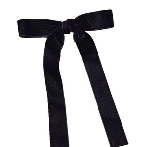 ใหม่ล่าสุดฤดูใบไม้ร่วงฤดูหนาวคลาสสิกริบบิ้นผูกโบว์คลิปผมหางม้าสูงอเนกประสงค์ย้อนยุคเรียบง่าย - Product Image 5