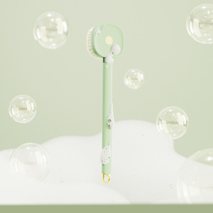 Long Handle PP Cleaning <b>Brush</b> with Nylon Bristles and Rubbing Function for <b>Back</b> and Painless Bathroom Use - Product Image 3