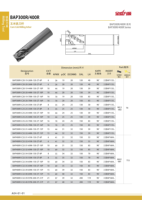 BAP300R 400R Mandrin de fraisage pour maïs 90 °   Fraise hélicoïdale indexable CNC à plaquettes en carbure pour l'ébavurage de l'acier et des métaux 19-40mm