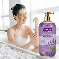 Savon liquide pour le corps à la lavande, blanchissant et hydratant, à base de plantes, 500 ml