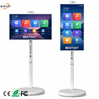 Téléviseur intelligent portable 4K UHD avec écran tactile, moniteur sur pied, batterie intégrée, caméra, écran sans fil, animation, Android
