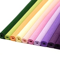 Papier crépon coloré, papier déchiqueté décoratif, papel crespon