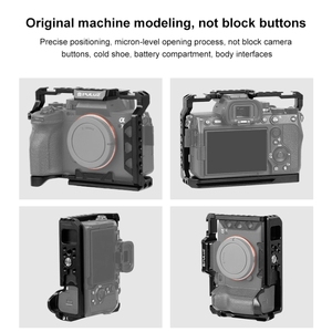 Vente en gros PULUZ Stabilisateur de cage d'appareil photo en métal pour <span class=keywords><strong>Sony</strong></span> A7 IV / ILCE-7M4 / A7M4 / A7M3 / A7R3 / <span class=keywords><strong>A7R</strong></span> III (Noir) - Product Image 6