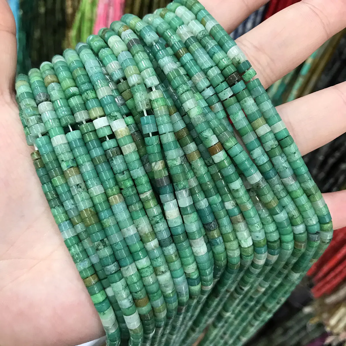 Gargantilha delicada de pedra preciosa personalizada DIY fashion para mulheres, colar de contas de pedra natural sem manchas