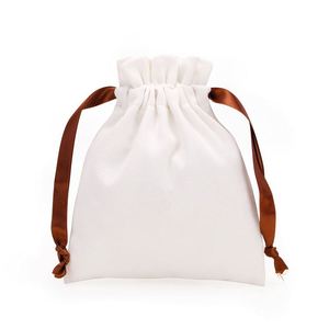 Hot Selling Stock Cotton Drawstring Bag Wedding <b>Candy</b> Gift Bags Cotton Drawstring Pouches - Product Image 2