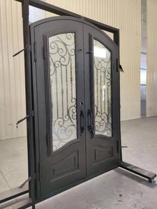 <span class=keywords><strong>Porte</strong></span> en fer forgé <span class=keywords><strong>sur</strong></span> <span class=keywords><strong>mesure</strong></span> avec poignées, design <span class=keywords><strong>de</strong></span> <span class=keywords><strong>grille</strong></span> en fer artisanal - Product Image 5