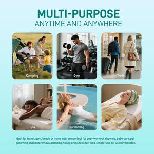 Toallas desechables comprimidas, precio atractivo, secado rápido, venta al por mayor, respetuosas con la piel para Hotel, salón de masajes, Spa, peluquero - Product Image 6