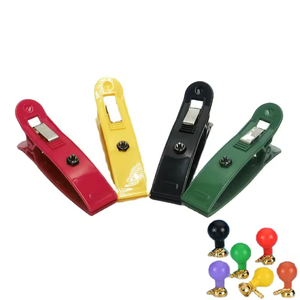 Pinces pour membres adultes mâles/femelles, électrodes plaquées nickel, adaptateur 3 mm/4 mm, 4 pièces/boîte pour appareils ECG - Product Image 3