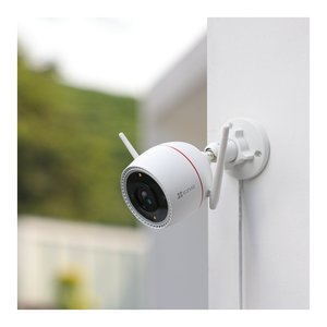 กล้องวงจรปิด H3C สีขาว ความละเอียด 2K 1440p QHD CMOS พร้อมที่เก็บข้อมูลบนการ์ดหน่วยความจำ มาตรฐานกันน้ำ IP67 รองรับ WiFi สำหรับภายนอกอาคาร ความละเอียด 4MP มองเห็นในเวลากลางคืนได้ไกล 30 เมตร - Product Image 6