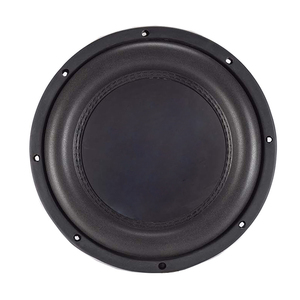 Caisson de basses JLD <span class=keywords><strong>Shallow</strong></span> Flat 10 pouces double DC 12V RMS 200W avec panier en acier et cône en plastique injecté - Product Image 3
