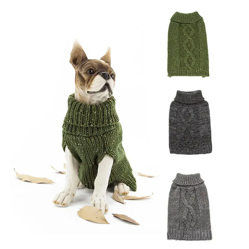 2021 Haustier liefert heiß verkaufen Herbst Winter langlebige Haustier Strick pullover Teddy Kleidung Hund Pullover andere Haustier produkte