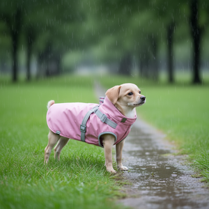 Impermeable para Perros Pontis Rain Harness Cape Xs Rosa con Correas Ajustables para Perros Pequeños - Product Image 3