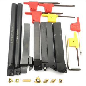 Juego de 7 Portaherramientas de Torneado Indexables para Torno, Vástago de 12mm, Barras de Mandrinar SCLCR <span class=keywords><strong>SER</strong></span> SNR, Llaves, Recubrimiento DLC, Grado ISO, OEM, para Torno CNC - Product Image 1