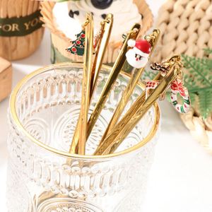 Juego de Cubiertos Navideños de 6 Piezas con Logotipo Personalizado, Cucharas de Café de Acero Inoxidable Doradas, Vajilla para Remover Café, Lindo Regalo Navideño - Product Image 3