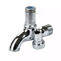 Approvisionnement direct d'usine Chrome robinet d'eau en alliage de Zinc poignée unique avec serrure pour la maison blanchisserie salle de bain accessoires