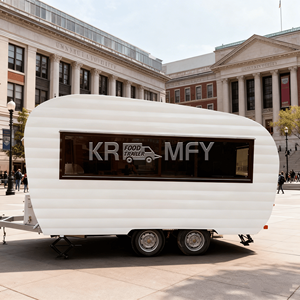 Bar mobile de rue sur mesure pour Bubble Tea, remorque multifonctionnelle, camion de restauration avec fenêtre de service commerciale - Product Image 1