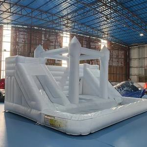 Château Gonflable Commercial Double Toboggan pour Mariages, en PVC Écologique, Utilisation Intérieure/Extérieure, pour Enfants - Grande Vente - Product Image 3