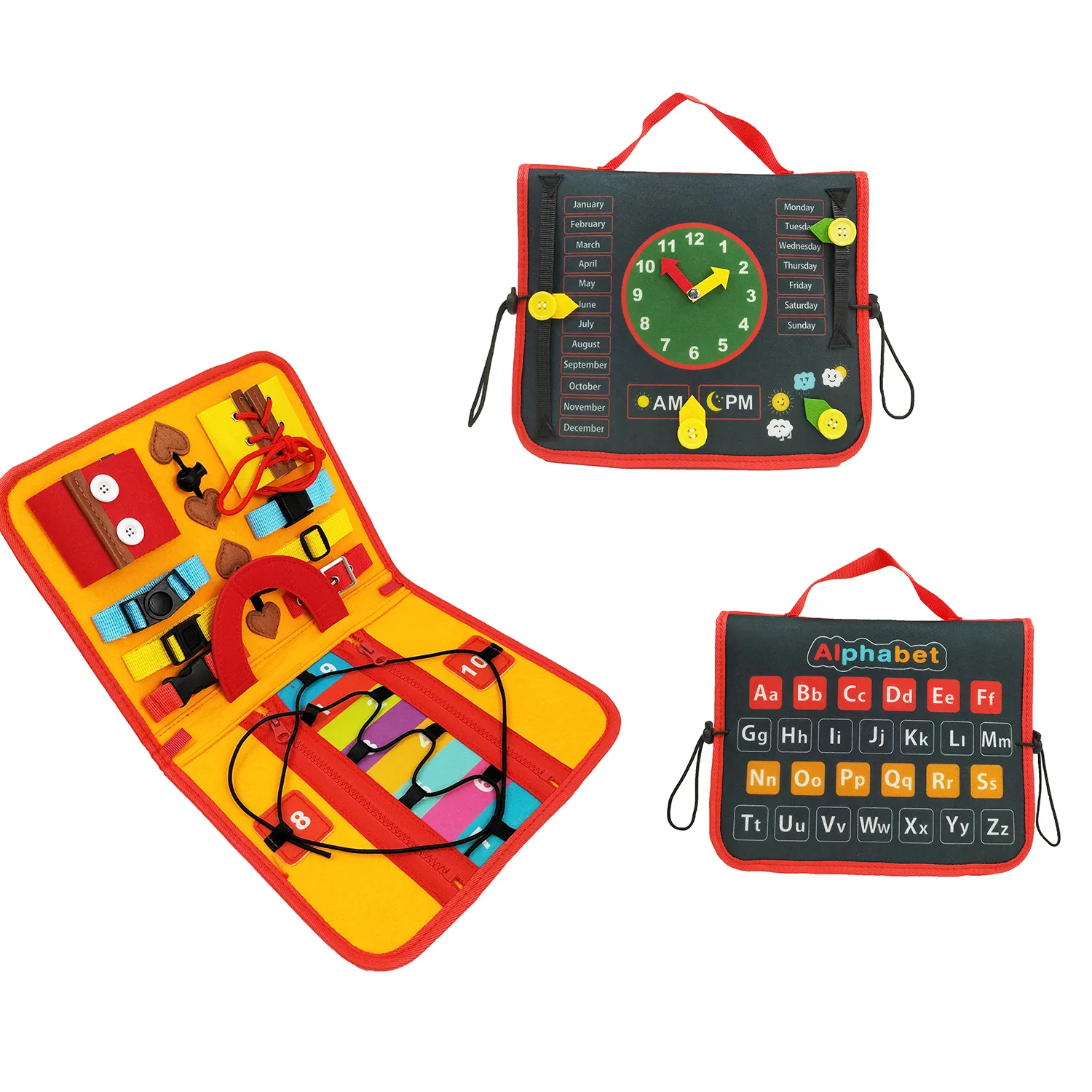 Mainan Montessoris Anak Papan Sibuk Gesper Latihan Permainan Edukasi Dini Papan Sensorik Belajar Kemampuan Hidup Dasar Mainan Mengajar