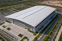 Estructura de Techo de Celosía Espacial Personalizada Anticorrosión de Alta Capacidad de Carga y Gran Vano, Resistencia al Viento de 121+ MPH para Estadios Deportivos