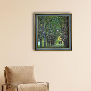 Reproduction de l'œuvre de Gustav Klimt, Avenue dans <span class=keywords><strong>le</strong></span> parc du château de Kammer - Impression sur toile écologique avec protection anti-UV, reproduction de peinture à l'huile - Product Image 3