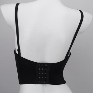 Pearl Knit ShapeWear Transpirable de secado rápido Cruz sexy Bra Glitter fajas para mujeres <span class=keywords><strong>tetonas</strong></span> - Product Image 4