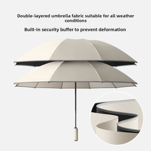 <span class=keywords><strong>Parapluie</strong></span> publicitaire pour voiture, entièrement automatique, double couche, pliable en trois sections, robuste, pour <span class=keywords><strong>homme</strong></span>, toutes saisons - Product Image 2