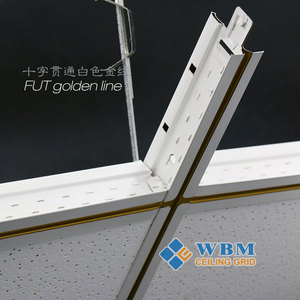 Brandwerende Stretch Wave Baffle Plafond Tegel Custom Koop Waterdichte Kruis Metalen Opgeschort Verzinkt Plafond T Rooster Componenten - Product Image 3